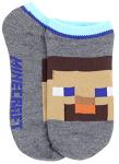 Minecraft Boy's 5 Pack Character Socks, Black, Small