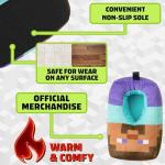 Minecraft Boys Slippers, Cozy Indoor House Shoes - Gamer Gifts for Boys (Multi, 6/7 US)