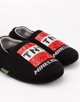 Minecraft Slippers Boys Kids Blue Creeper vs Zombie TNT House Shoes 2.5 US