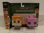 Minecraft Flippin’ Figs Alex and Axolotol 2-in-1 Action Figures Brand New!