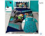 Minecraft double sided TWIN size comforter PLUS double sided Minecraft duvet 