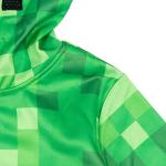 Minecraft Creeper Little Boys Fleece Zip Up Hoodie with Mesh Cosplay Hood Mask Green 6