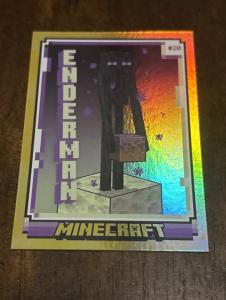 2024 Panini Minecraft #20  Enderman Gold #’d /99….Rare!!! HTF!!