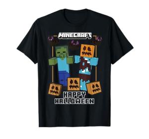 Minecraft Happy Halloween Pumpkin Zombie Fun T-Shirt