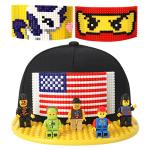 Yanscian Snapback Hat Baseball Cap Building Block for Kids & Adults Black…