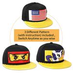 Yanscian Snapback Hat Baseball Cap Building Block for Kids & Adults Black…