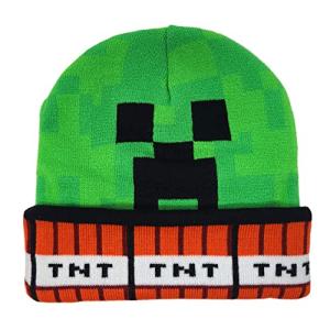 Minecraft Creeper TNT Blocks Beanie Hat for Boys