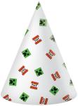 PROCOS Minecraft Cone Shaped Paper Party Hats (6pk)