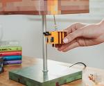Minecraft Bee Nest Block Lamp with 3D Bee