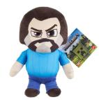 Minecraft Basic Plush Characters, 8-inch Collectible Soft Dolls Inspired by The Video Game Steve Jack Black