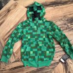 Minecraft Creeper Hoodie Small Child Sweatshirt Jacket New