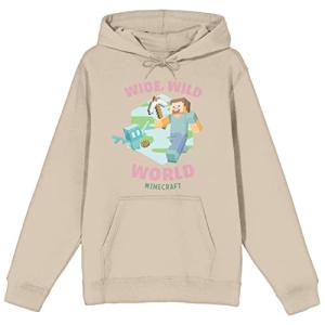 Minecraft Wide Wild World Adult Sand Graphic Hoodie-3XL