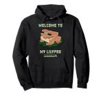 Minecraft Welcome To My Lilypad Frog Resting Pullover Hoodie