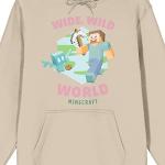 Minecraft Wide Wild World Adult Sand Graphic Hoodie-3XL