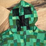Minecraft Creeper Hoodie Small Child Sweatshirt Jacket New