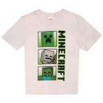 Minecraft Creeper Boys 3-Piece Bundle Set, Zip up Fashion Hoodie, Short Sleeve T-Shirt, and Jogger Sweatpants (Size 7, Grey/White/Black)