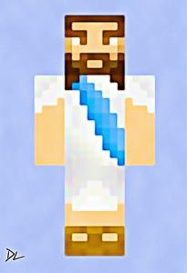 Jesus "Minecraft" Original Pop Art Print - 13 x 19 Poster