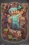 Minecraft - Steve Nouveau Poster