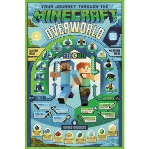 2018 JINX MOJANG MINECRAFT OVERWORLD POSTER COMPUTER VIDEO GAME 24x36 FREE SHIP