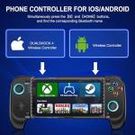 Mobile Game Controller for iphone/Android, Wireless Phone Controller with Phone Case Support, RGB Gaming Controller Support Xbox Game Pass, PlayStation, Steam Link,Minecraft PlayStation Consoles