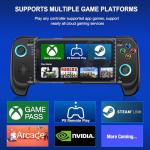 Mobile Game Controller for iphone/Android, Wireless Phone Controller with Phone Case Support, RGB Gaming Controller Support Xbox Game Pass, PlayStation, Steam Link,Minecraft PlayStation Consoles