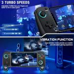 Mobile Game Controller for iphone/Android, Wireless Phone Controller with Phone Case Support, RGB Gaming Controller Support Xbox Game Pass, PlayStation, Steam Link,Minecraft PlayStation Consoles
