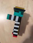 McDonalds Minecraft Zombie Hamburglar w/ Box, Card & Unused Code 