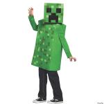 Creeper Classic Minecraft Costume, Green, Large (10-12)