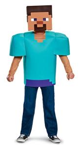 Disguise Minecraft Steve Classic Costume, Officially Licensed Minecraft Costume for Boys, Large (10-12)