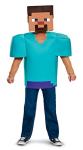 Disguise Minecraft Steve Classic Costume, Officially Licensed Minecraft Costume for Boys, Large (10-12)