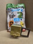 Minecraft Backpack Buddies Hangers Keyring Gold Creeper Rare Open