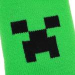 Bioworld Minecraft Creeper Face Women's Green Slipper Socks-Large-X-Large