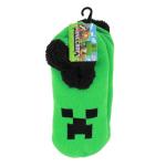 Bioworld Minecraft Creeper Face Women's Green Slipper Socks-Large-X-Large