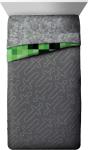 Minecraft Creeper 5 Piece Full Bed Set - Includes Reversible Comforter & Sheet S