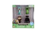 Jada Minecraft 2.5" MetalFigs 4-Pack - Includes Steve in Diamond Armor, Alex in Leather Armor, Enderman & Creeper
