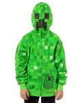 Minecraft Boys' I Am Creeper Allover Pixel Design Full-Zip Hoodie