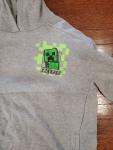 Minecraft Hoodie Xl Gray Long Sleeve
