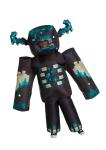 Minecraft Warden Inflatable Costume Child Blow Up 4 AA Battery Fan Black New