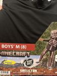 Minecraft Skeleton Boys Costume Medium 8 Movie Pop Out Torso Zombie Black New