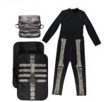 Minecraft Skeleton Boys Costume Medium 8 Movie Pop Out Torso Zombie Black New