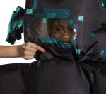 Minecraft Warden Inflatable Costume Child Blow Up 4 AA Battery Fan Black New