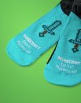 Minecraft Boys Socks Set of 5 | Childrens Back to School Calf Socks with Creeper, Diamond Sword and TNT Print in Black