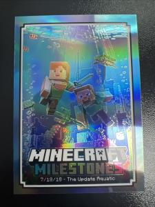 2024 Panini Minecraft Milestones AQUATIC #5 Ultra Rare SSP Case Hit