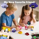 GobiDex 8PCS Magnetic Action Figures- Creatures of Block World Toys Pack, Compatible with Magnet Building Blocks & Tiles, STEM Learning Pretend Play Toys for Ages 3+