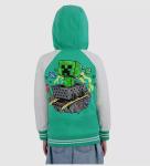 New $54.99 DISNEY Character Minecraft Boys French Terry Hoodie Jacket Size: 4/5