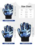 Glooarm 3 Pairs Kids Gloves Winter Gripper Knit Magic Gloves Stretch Warm Cold Weather Gloves for Boys Girls 4-12 Years