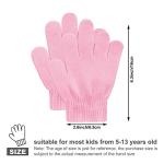 Uttpll Toddler Magic Mittens Kid Gloves Stretch Full Finger Solid Color Winter Protection Warm Knitted Gloves for Boys Girls Supplies Green One Size