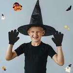 Uttpll Toddler Magic Mittens Kid Gloves Stretch Full Finger Solid Color Winter Protection Warm Knitted Gloves for Boys Girls Supplies Green One Size