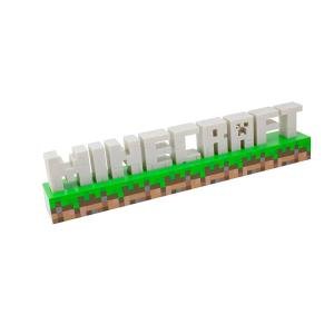 Minecraft Logo Light USB Powered Gaming Display Lamp for Fans and Collectors