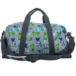 Minecraft Duffle Bag, 16 inch Travel Sleepover Weekender Bag for Girls & Boys, Green/Gray